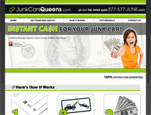 Tablet Screenshot of junkcarsqueens.com